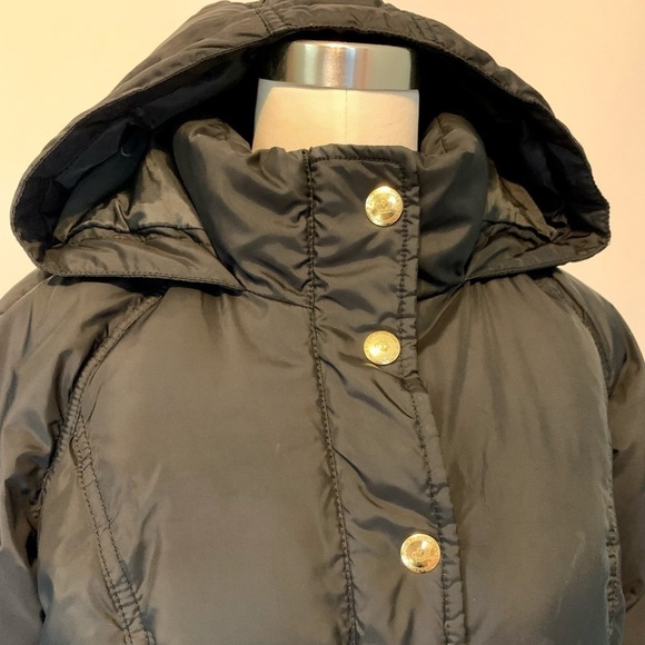 Juicy Couture Black Hooded Down Puffer Coat/Jacket size Medium - Picture 11 of 13